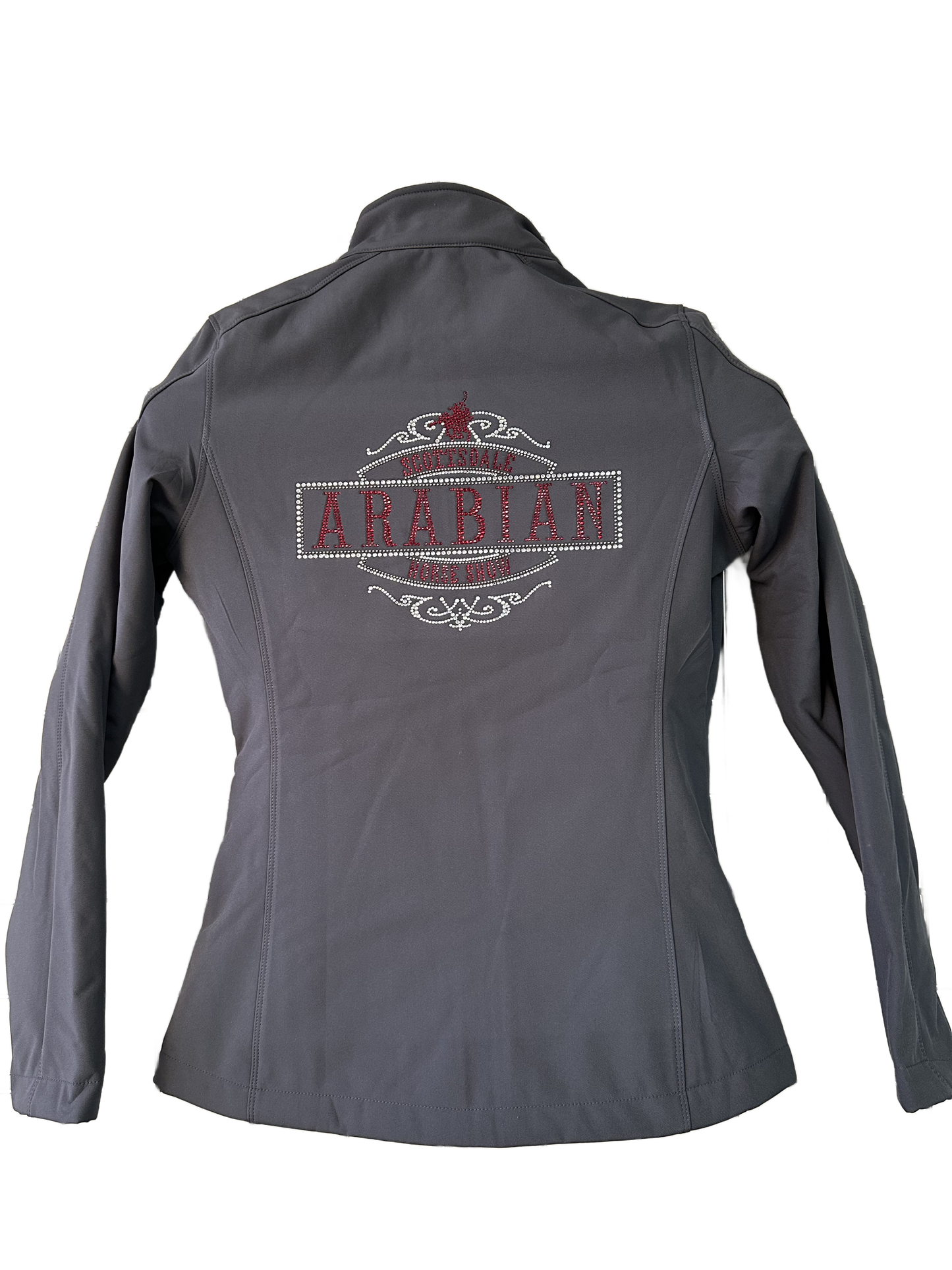 BLING GRAY JACKET WITH RED “ ARABIANS ” SILVER OUTLINE