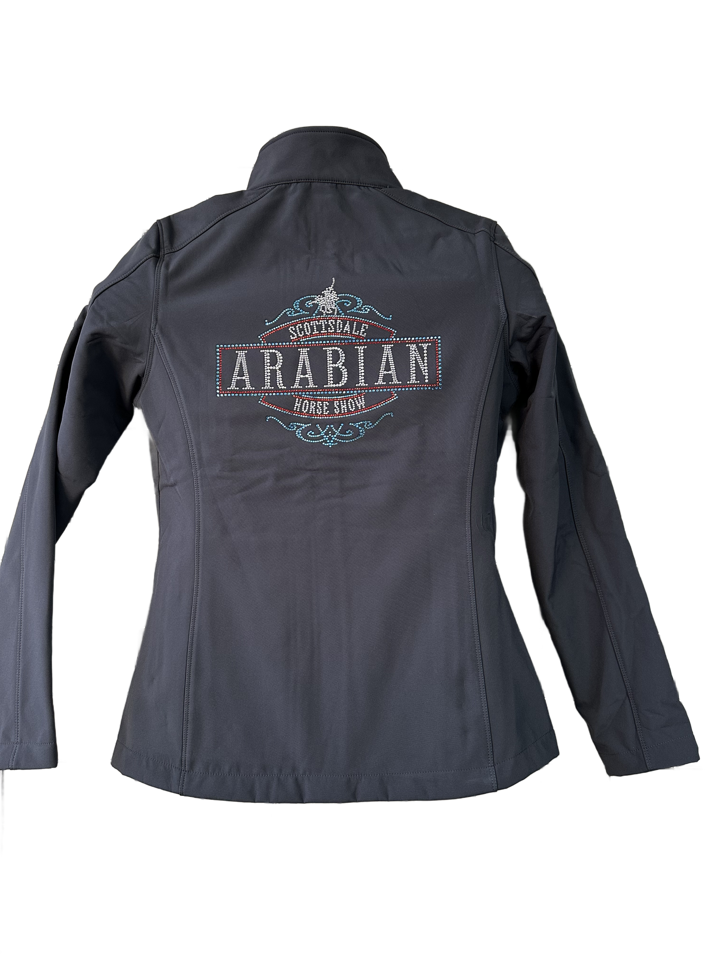 Bling BLACK JACKET WITH RED&BLUE LOGO