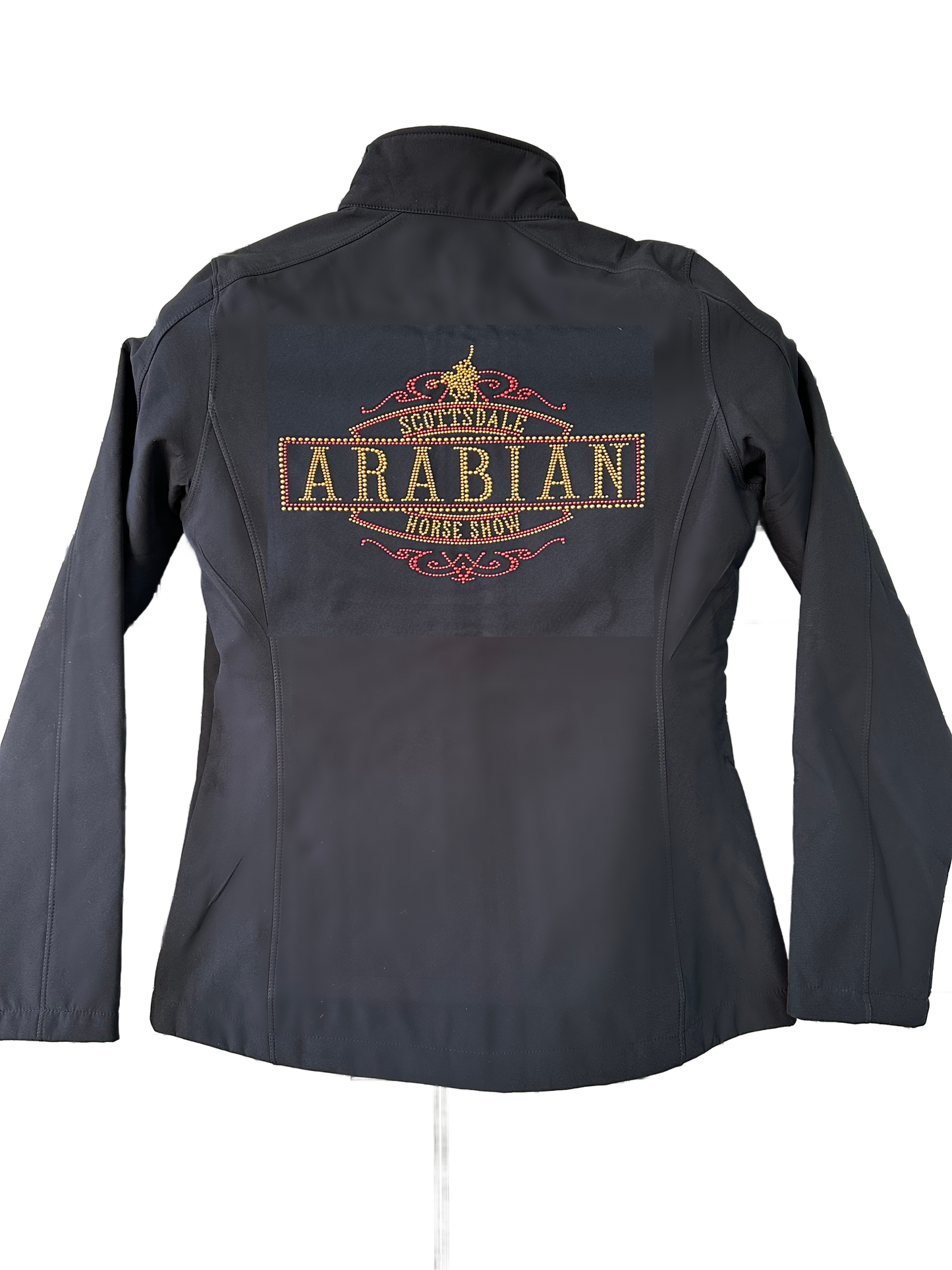 BLING BLACK JACKET WITH GOLD “ ARABIANS ” RED OUTLINE