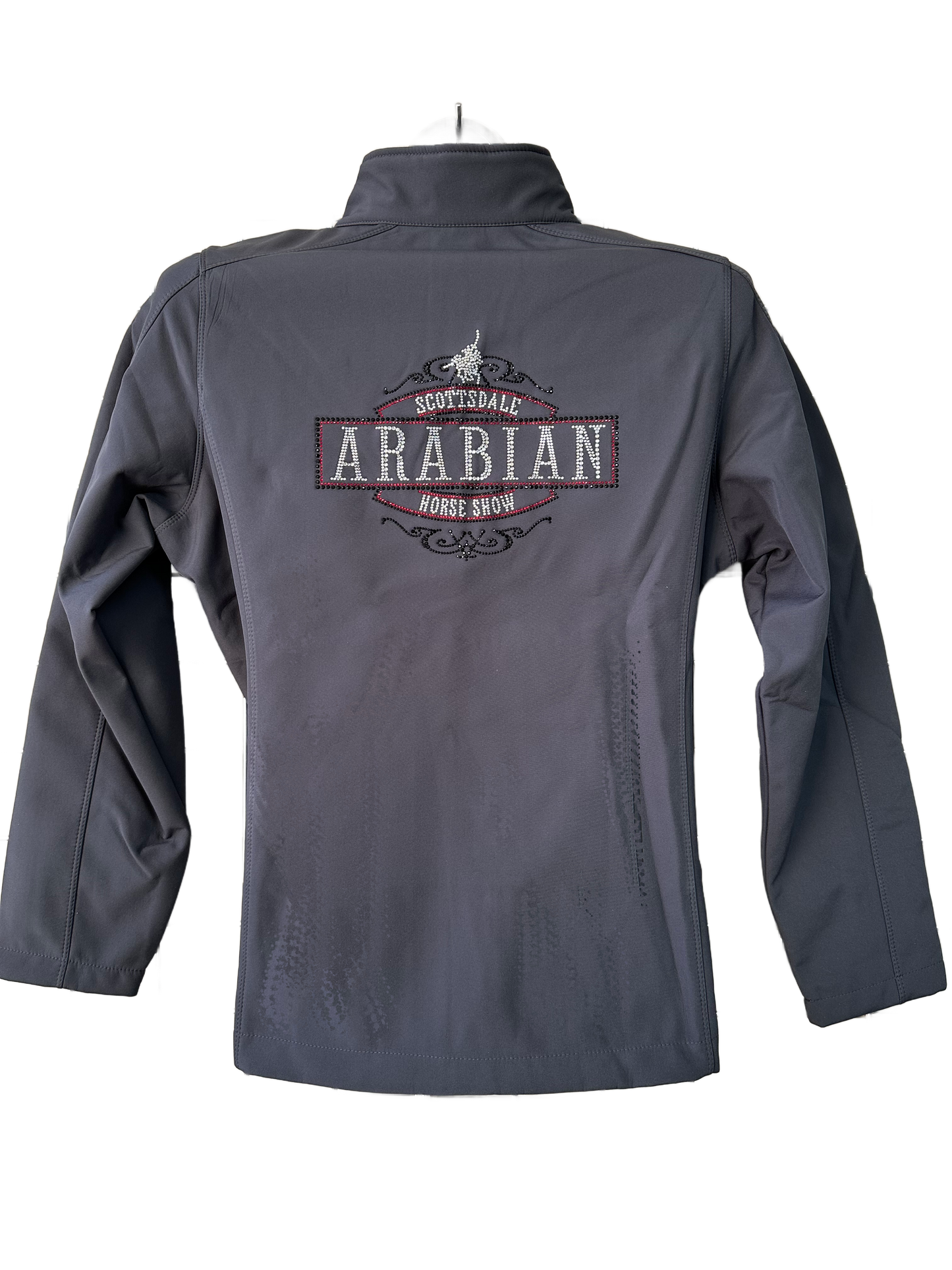 BLING GRAY JACKET WITH SILVER “ ARABIANS ” RED AND BLACK OUTLINE
