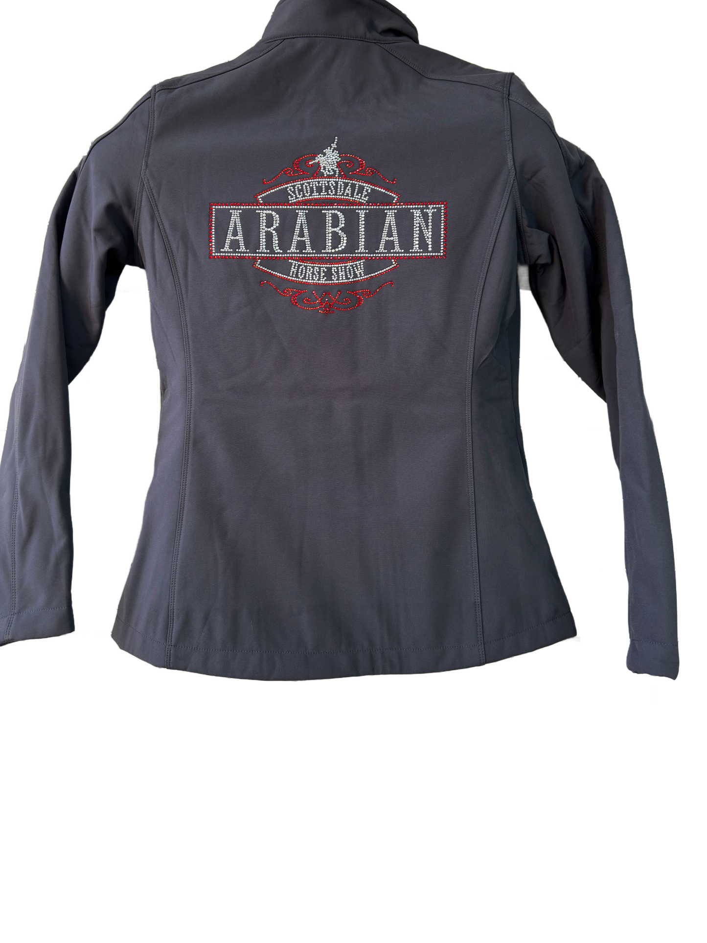 BLING GRAY JACKET WITH SILVER “ ARABIANS ” RED OUTLINE